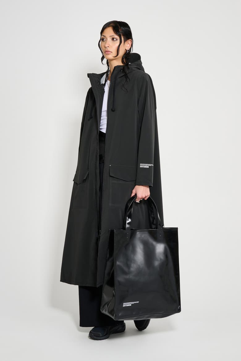 Mosebacke Long Patch Matte Raincoat (Women) | Nordstrom