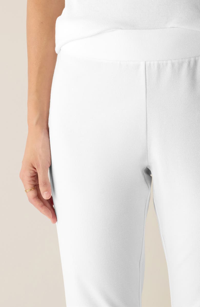 Eileen Fisher Slit Back Slim Crop Pants, Alternate, color, White