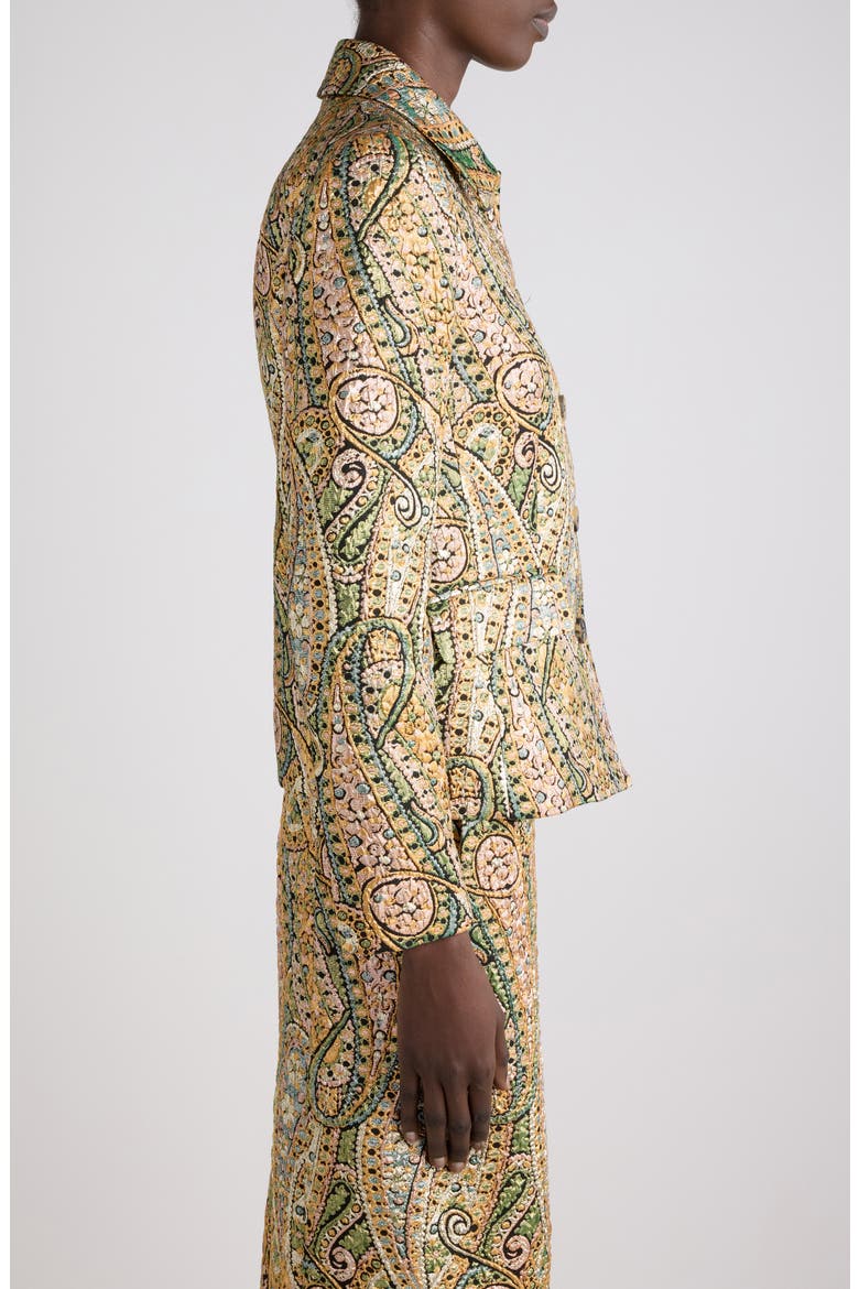 Bettsy Paisley Jacquard Jacket, Alternate, color, MULTI