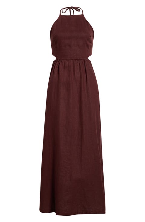 SoftWash Linen Halter Dress