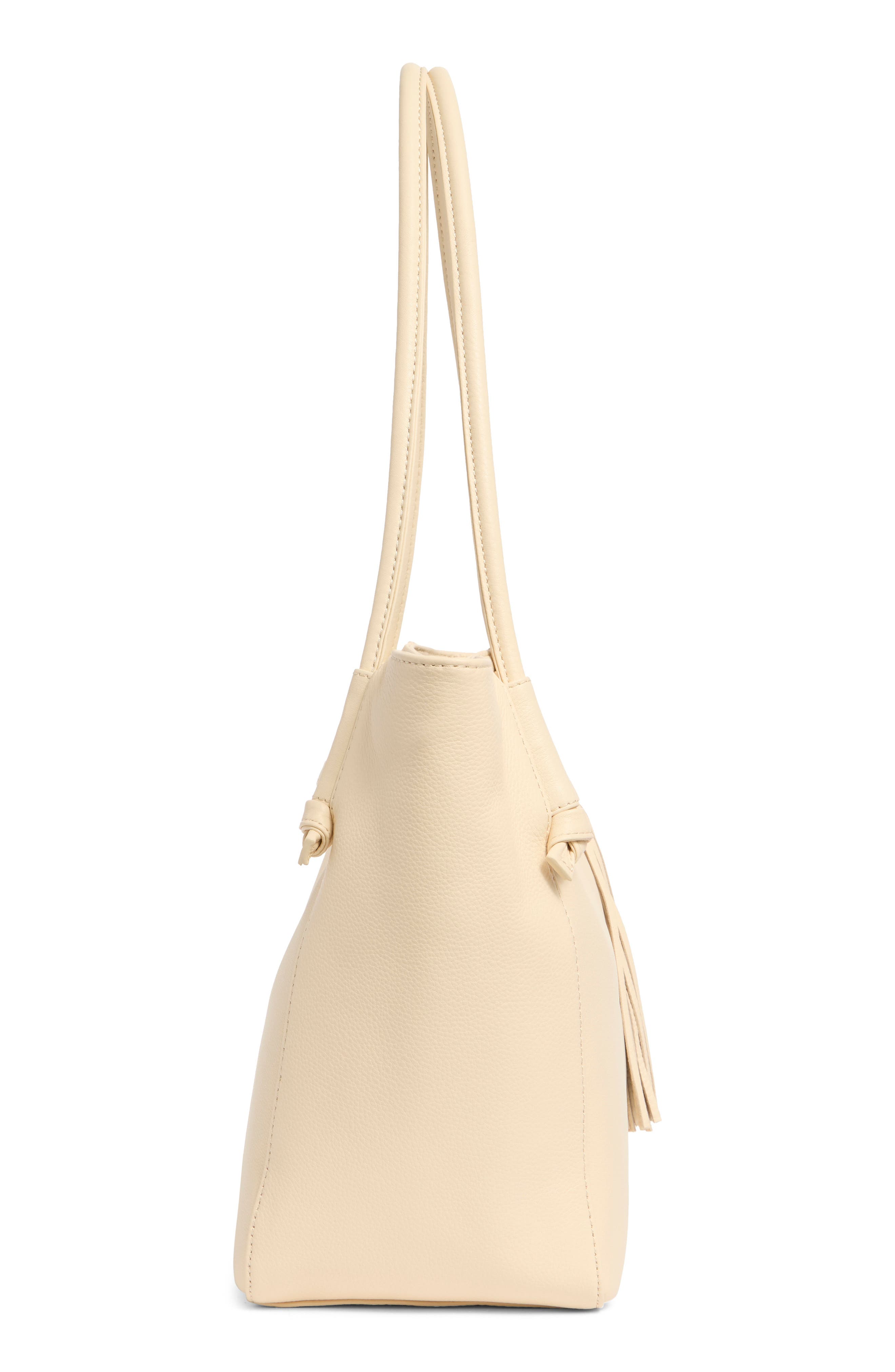 HOBO Endure Leather Tote, Alternate, color, Cream