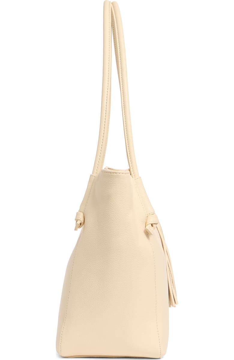 HOBO Endure Leather Tote, Alternate, color, Cream