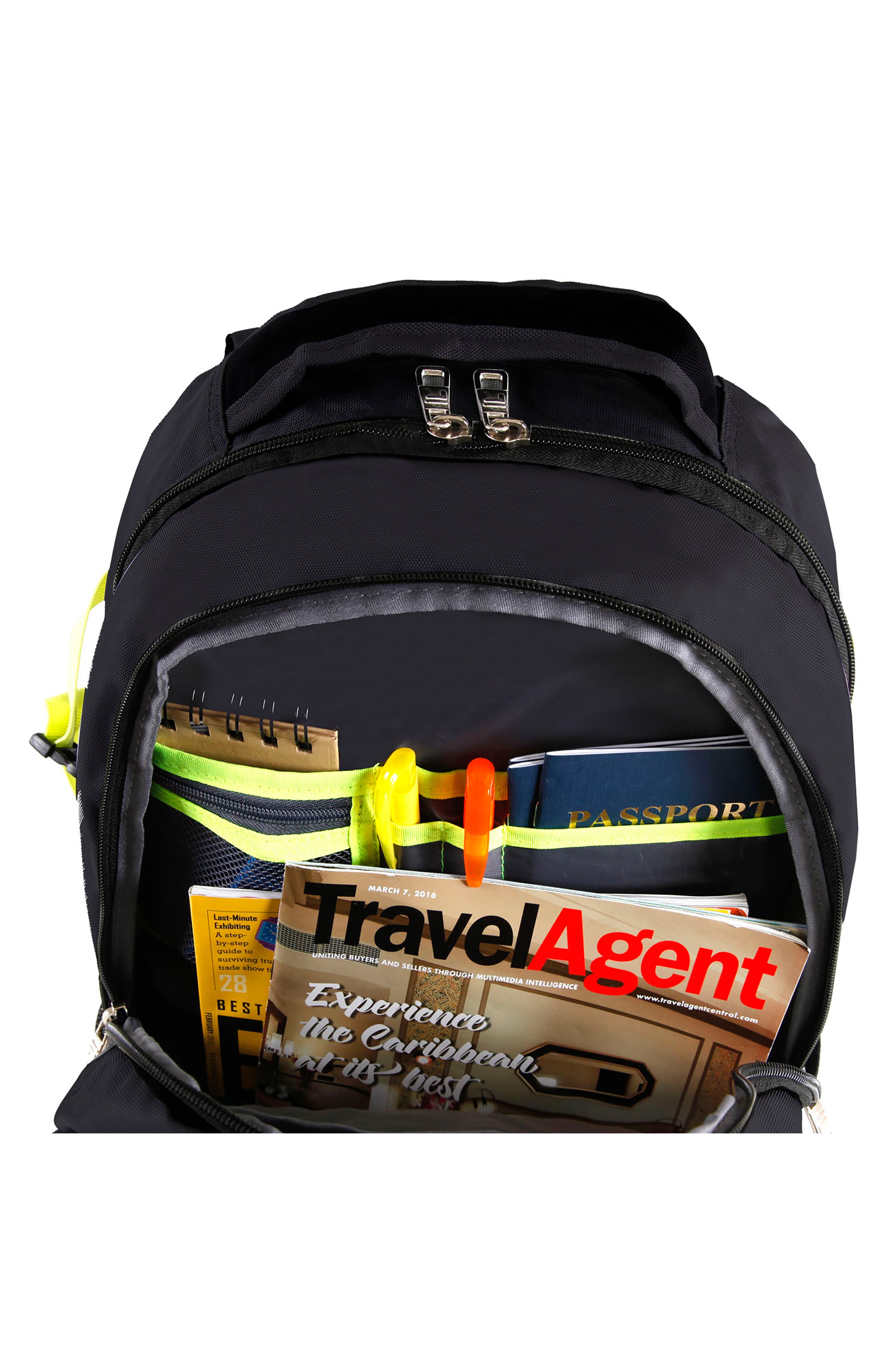 FILA Vertex Backpack, Alternate, color, Black/ Neon