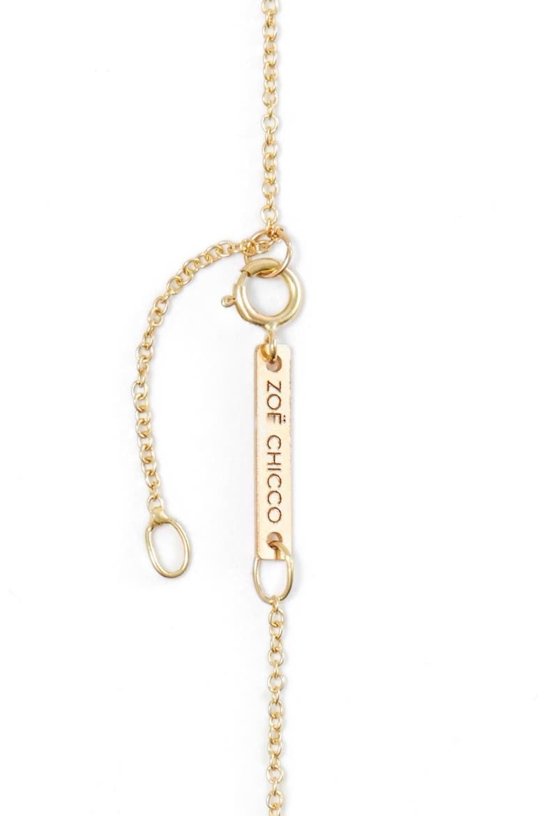 14K Gold Bezel Birthstone Necklace, Alternate, color, YELLOW GOLD/ TURQUOISE