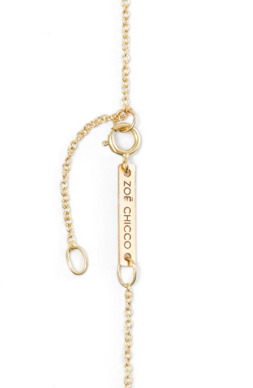 Zoë Chicco Dangling Semiprecious Stone Choker In Yellow Gold/turquoise