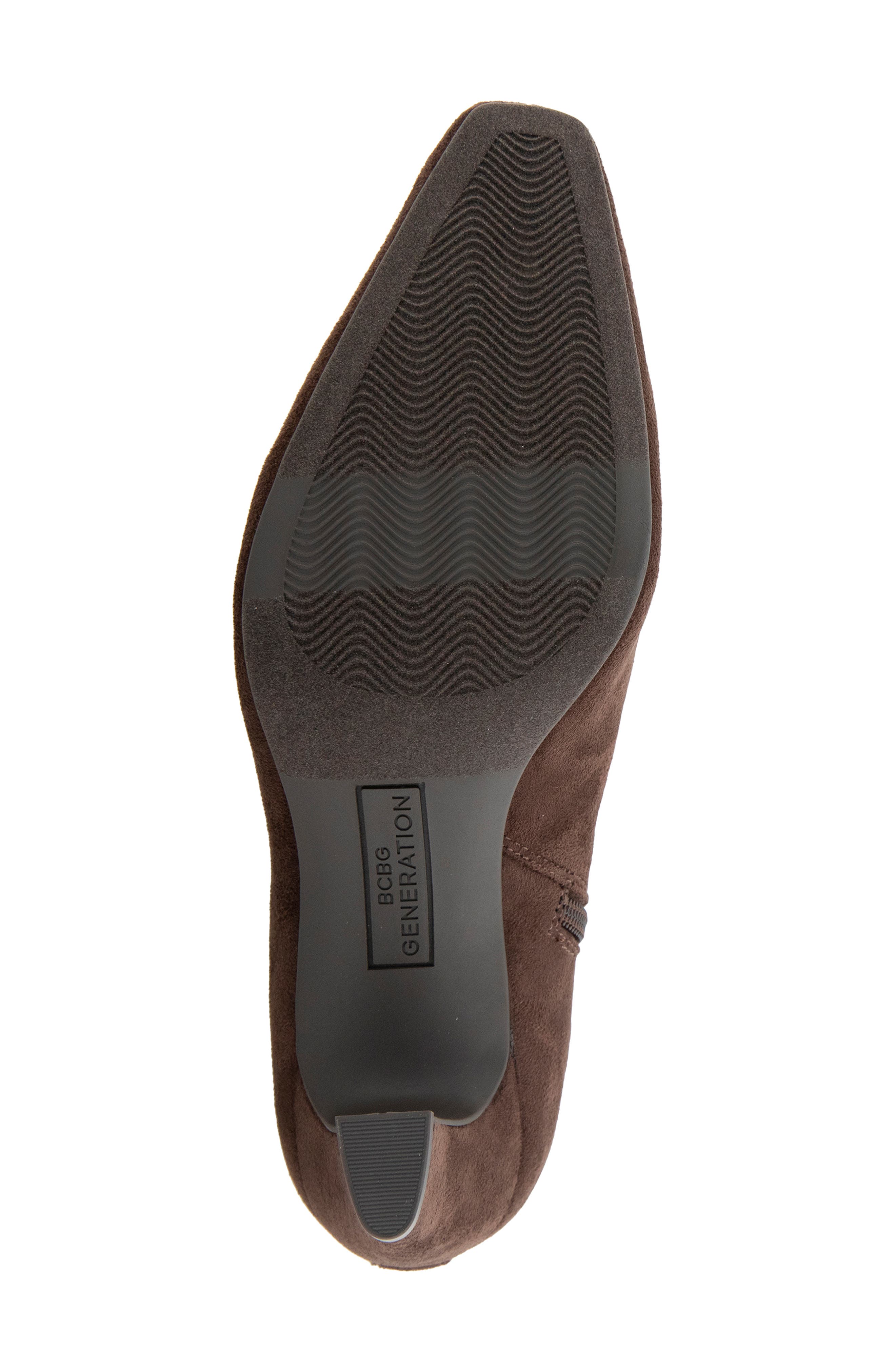 Xion Faux Leather Bootie, Alternate, color, DARK BROWN