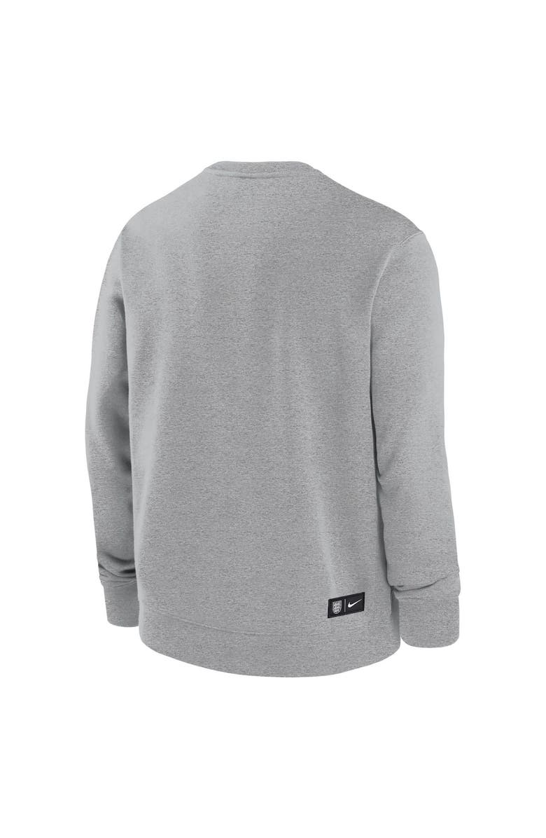 Nike Men's Nike Heather Gray England National Team Club Fleece Pullover Sweatshirt, Alternate, color, 