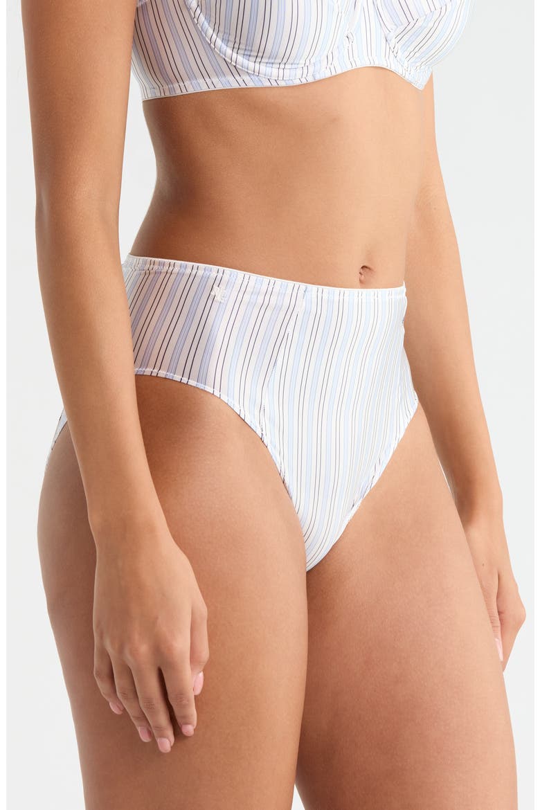 Stripe High Waist Satin Briefs, Alternate, color, MENSWEAR STRIPE