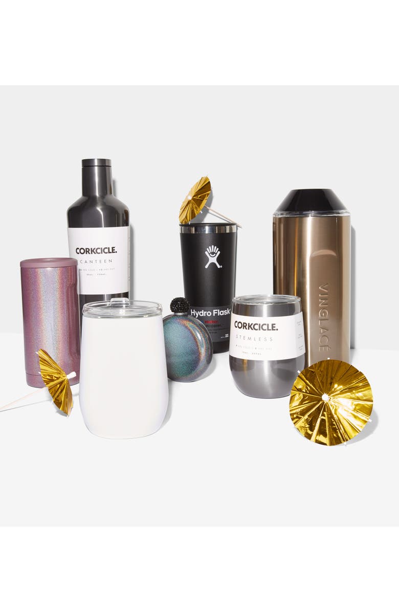 Vinglacé Stemless Wine Glass, Alternate, color, White