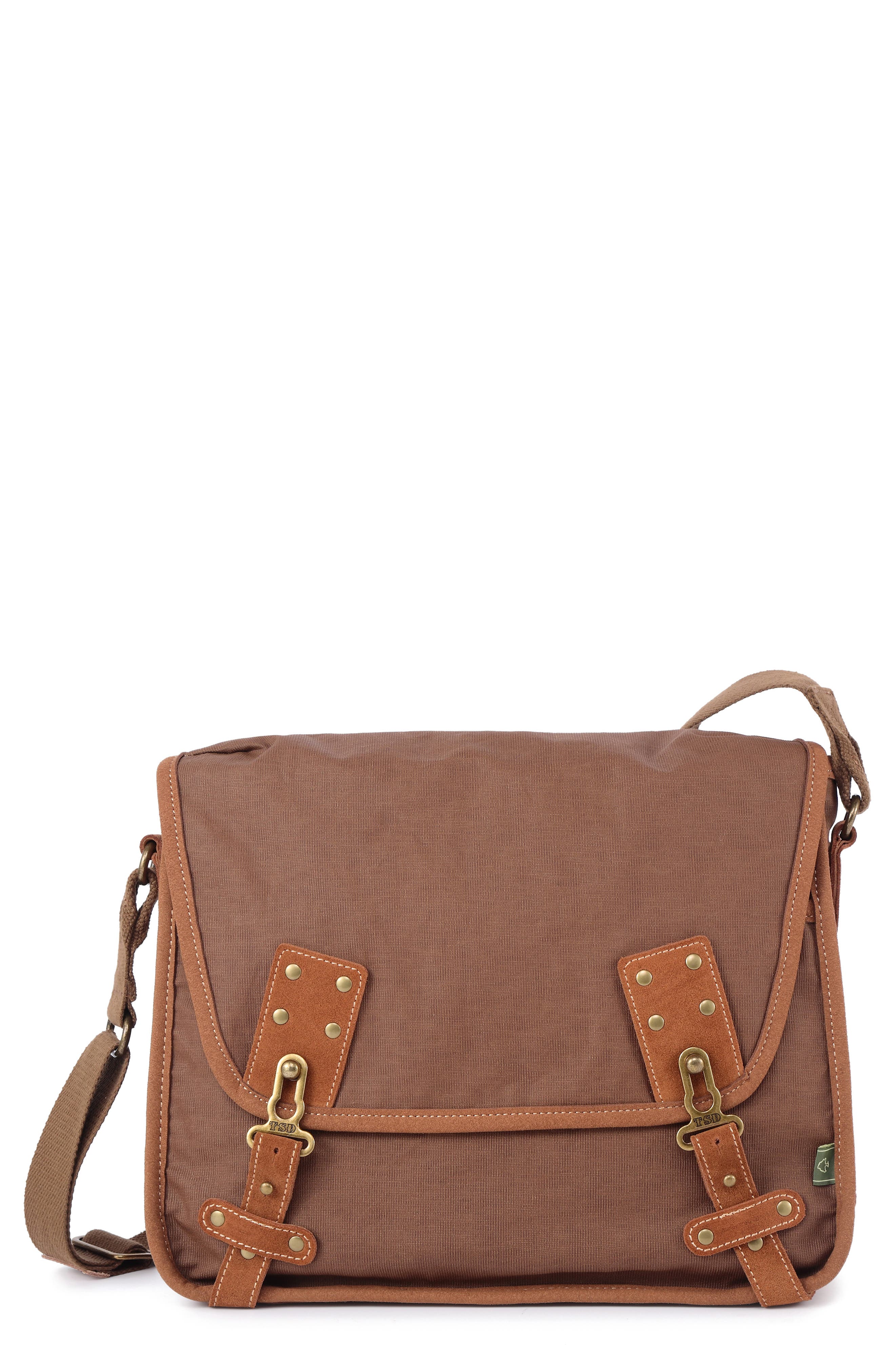 THE SAME DIRECTION Dolphin Studded Messenger Bag