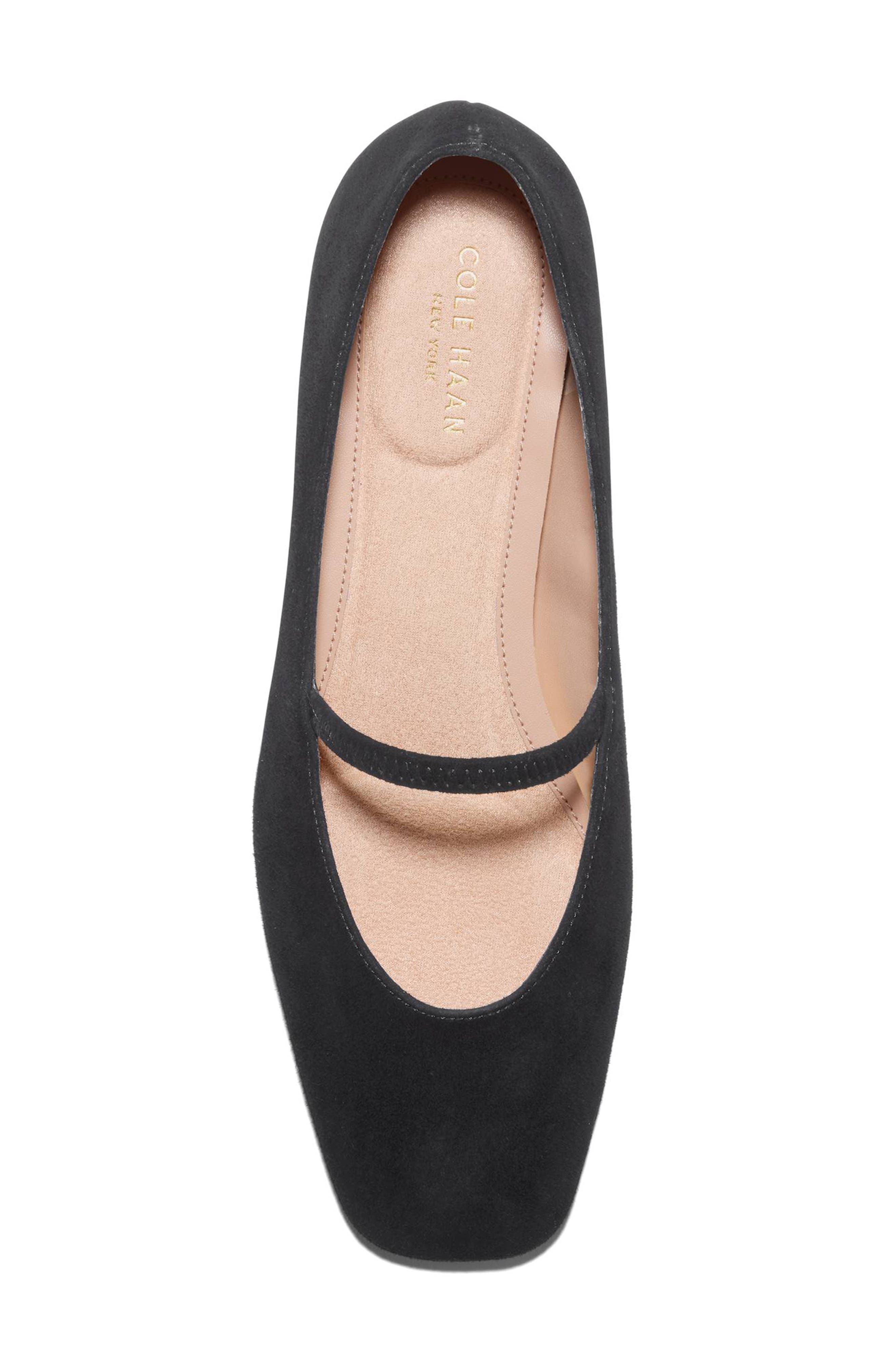 Go-To Valinda Mary Jane Flat, Alternate, color, BLACK SUEDE