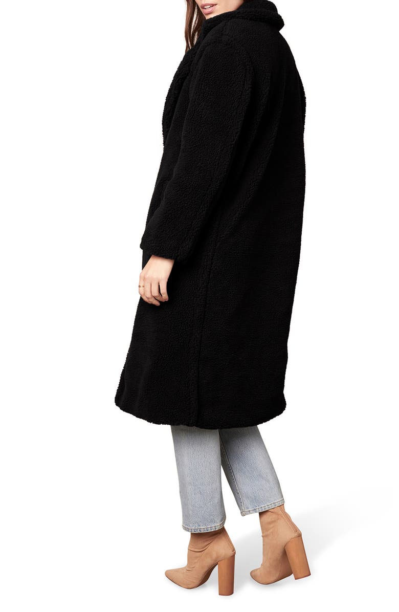 BB Dakota by Steve Madden BB Dakota Teddy Faux Fur Longline Coat, Alternate, color, 