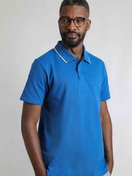 Weird Fish Powell Textured Polo Shirt
