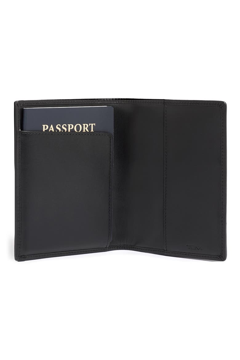 Bifold Passport Case, Alternate, color, BLACK