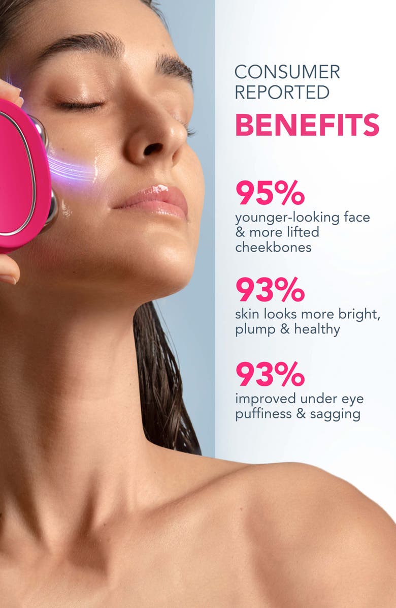 FOREO BEAR<sup>™</sup> 2 Microcurrent Toning Device & SUPERCHARGED<sup>™</sup> Serum 2.0 Bundle, Alternate, color, Pink