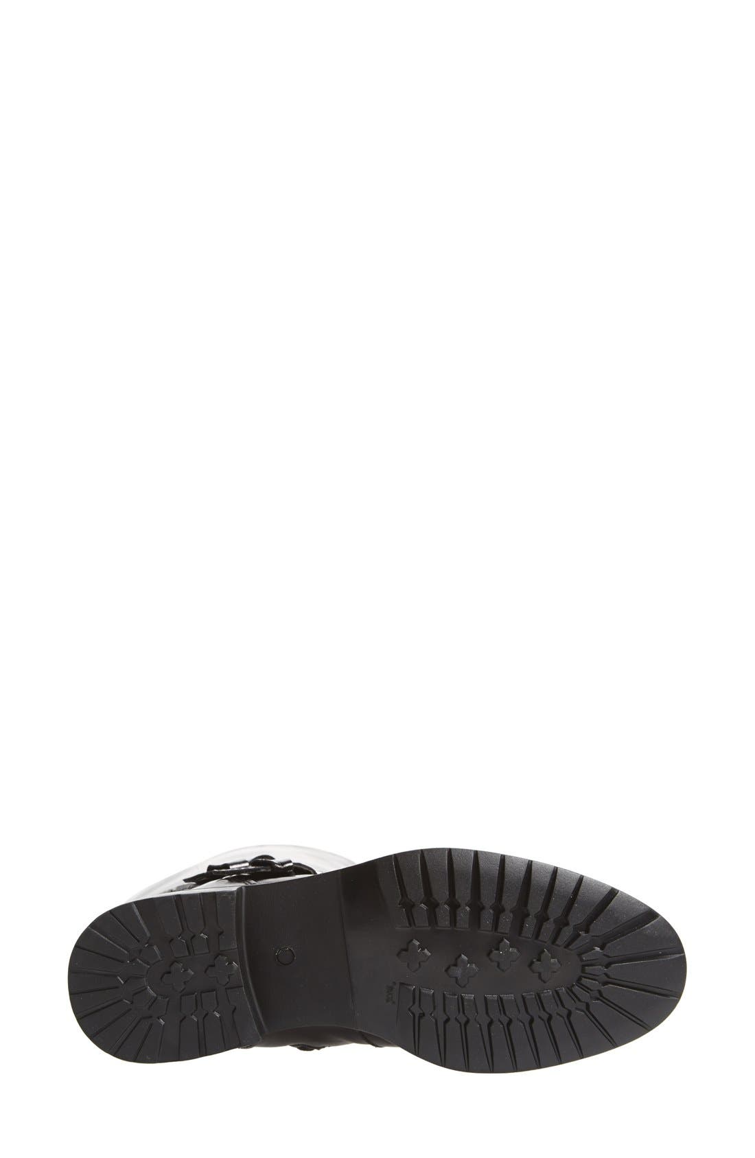 'Perina' Boot, Alternate, color, BLACK LEATHER