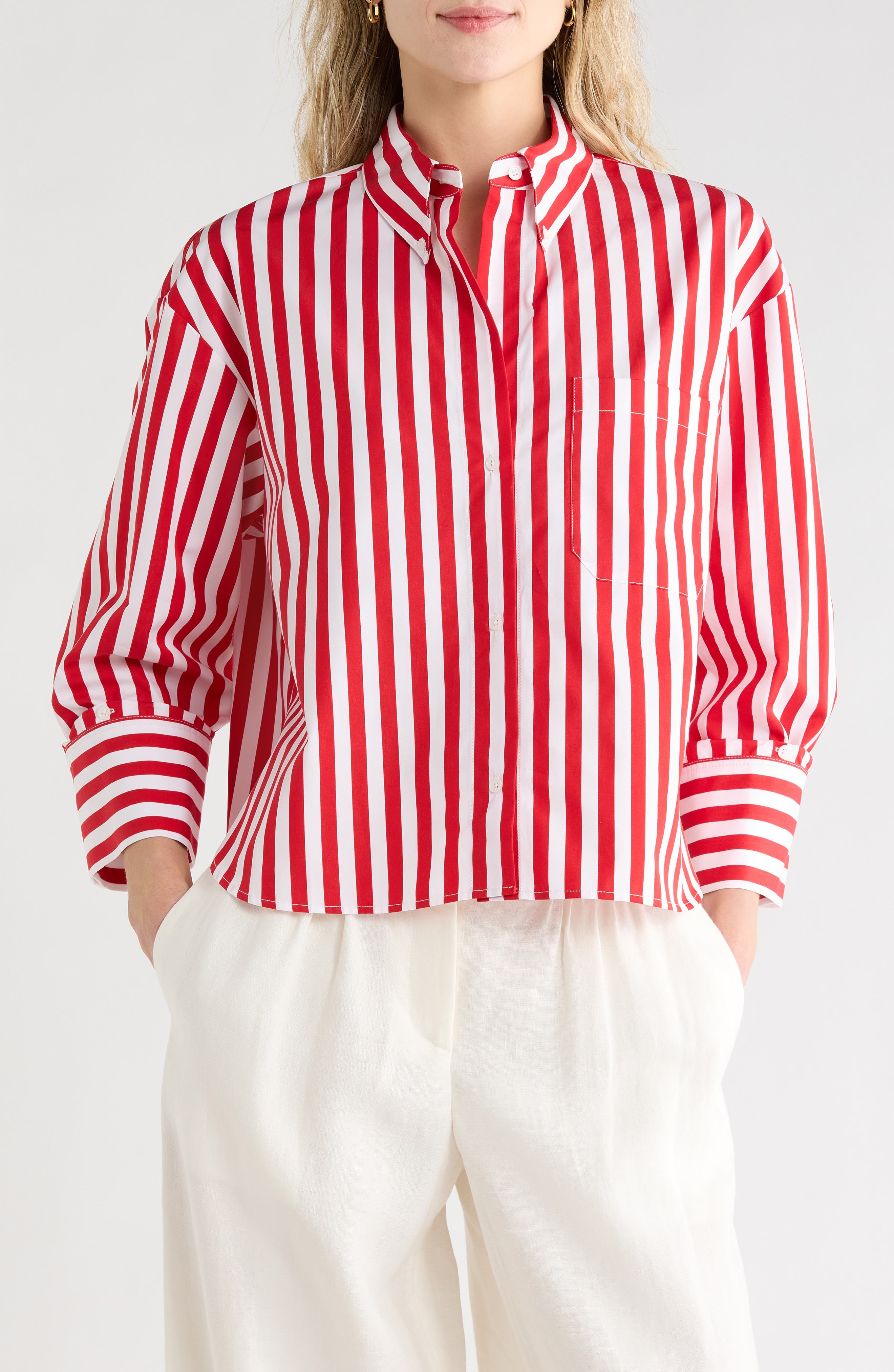 TWP J.D. Stripe Button-Down Shirt