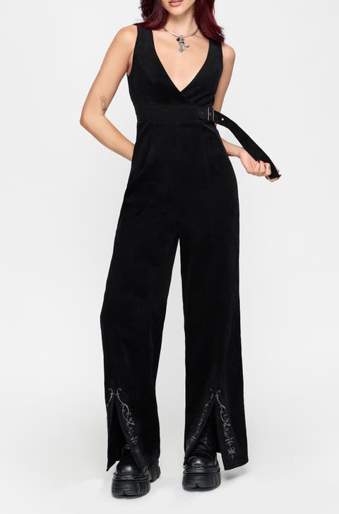 Thea Buckle Fixed Wrap Wide Leg Jumpsuit