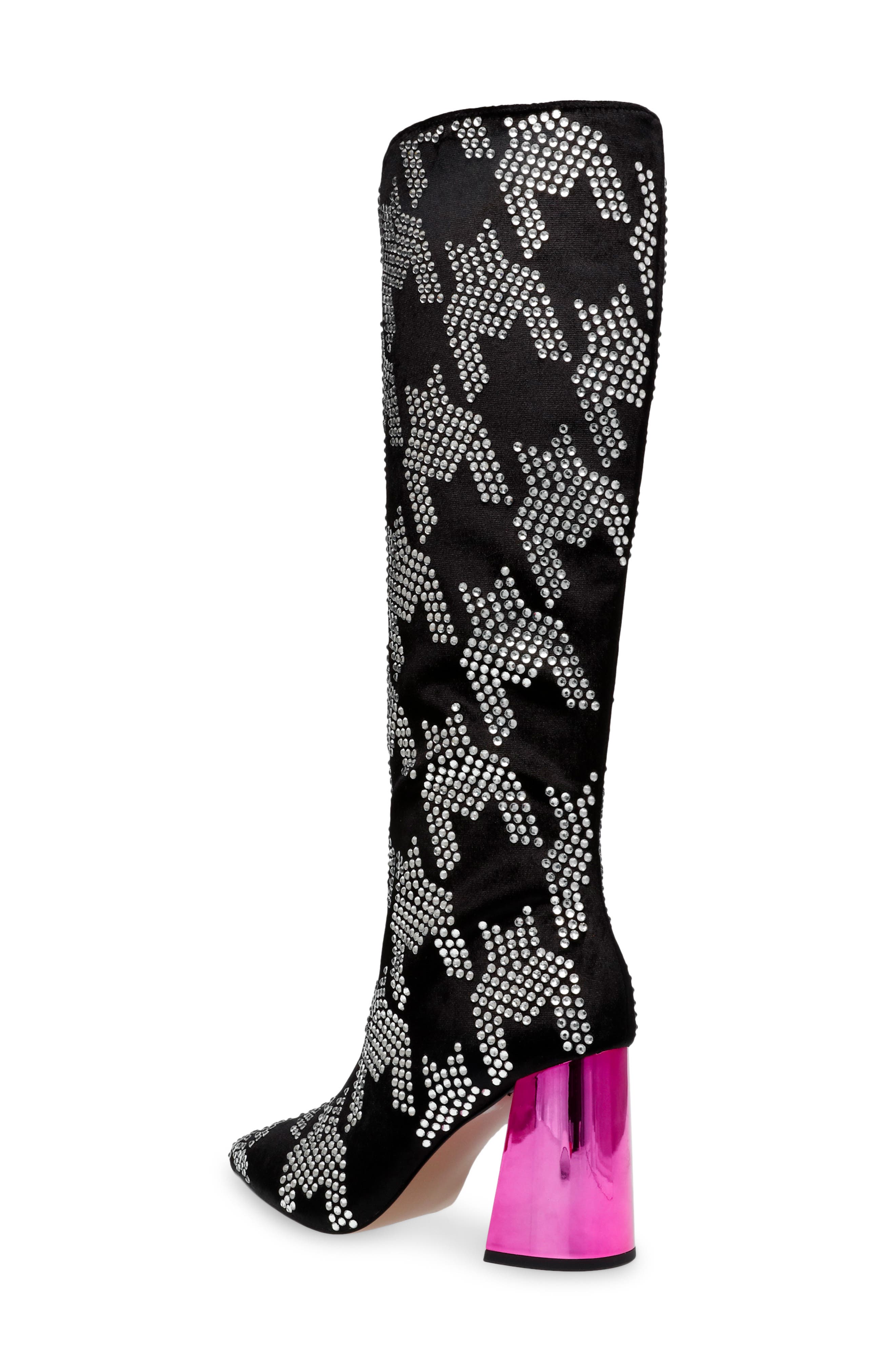 Betsey Johnson Naomy Pointed Toe Knee High Boot, Alternate, color, 