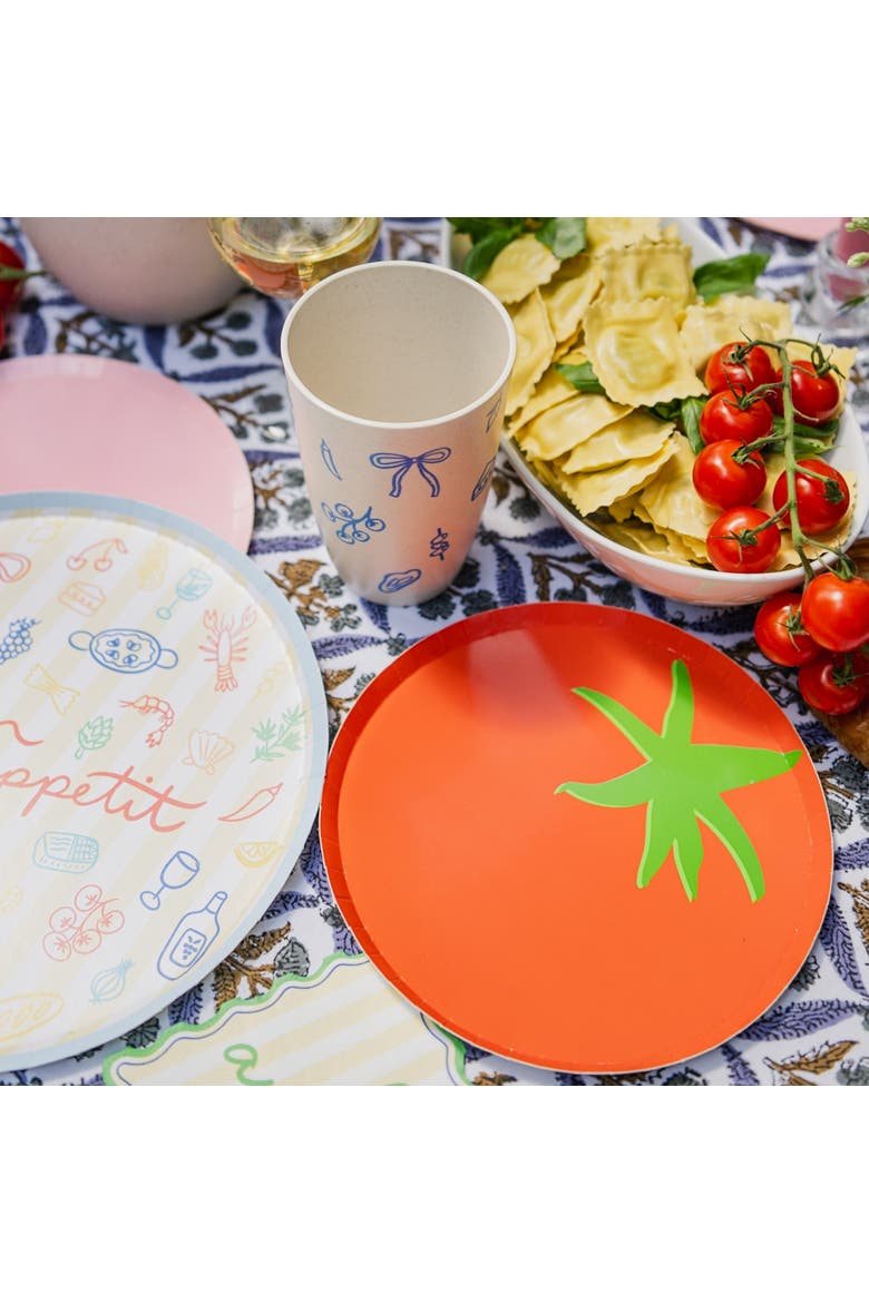 Le Dinner Tomato Dessert Plates, Alternate, color, Assorted Pre-Pack