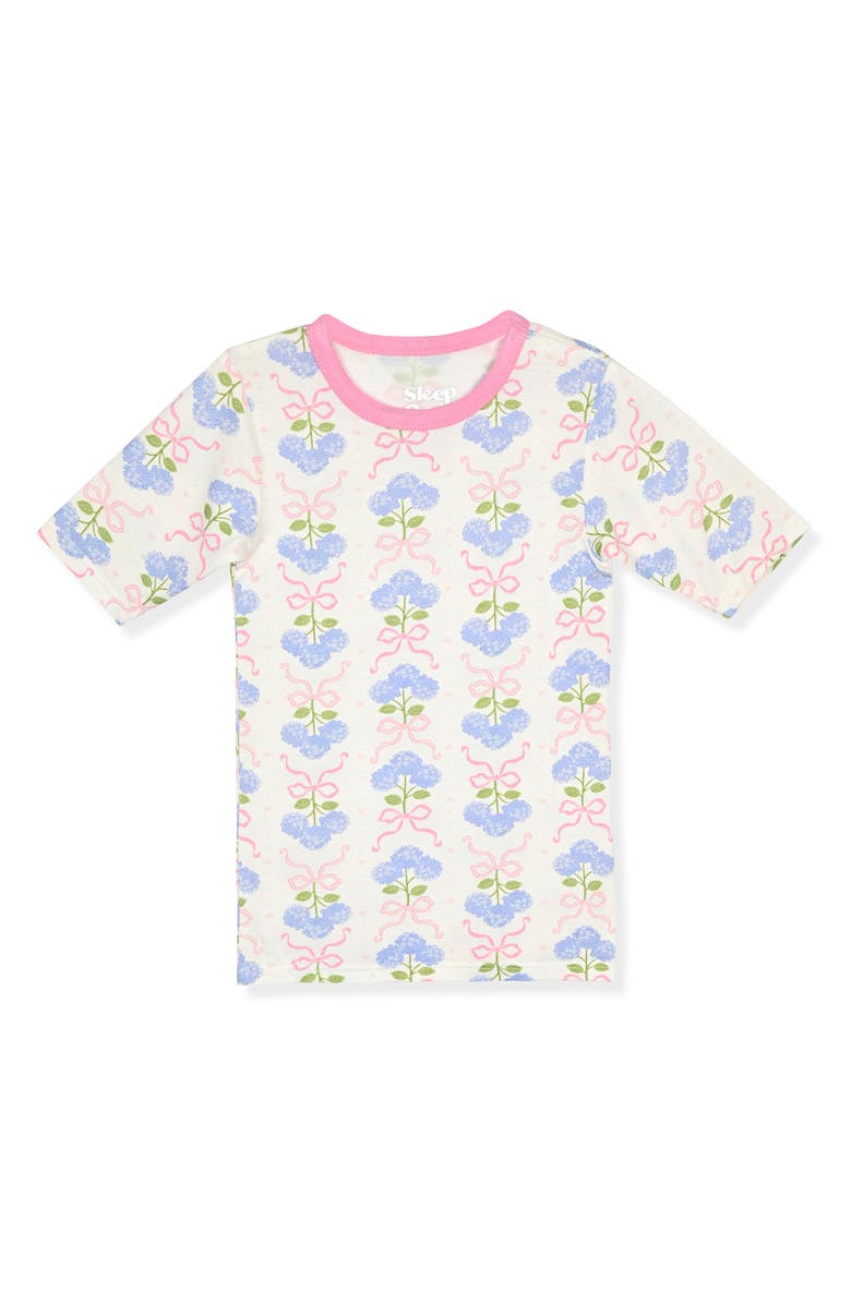 SLEEP ON IT Assorted 2-Pack Print Fitted Two-Piece Pajamas, Alternate, color, Pink/ White Multi