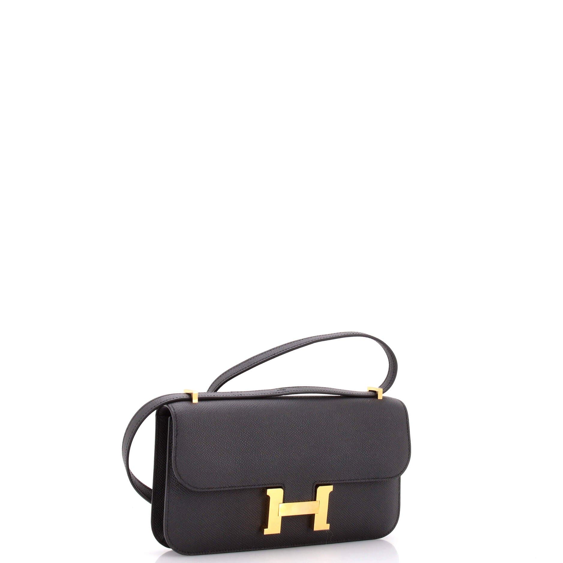 Pre-Owned Hermes Constance Elan NM Bag Epsom 25, Alternate, color, Noir