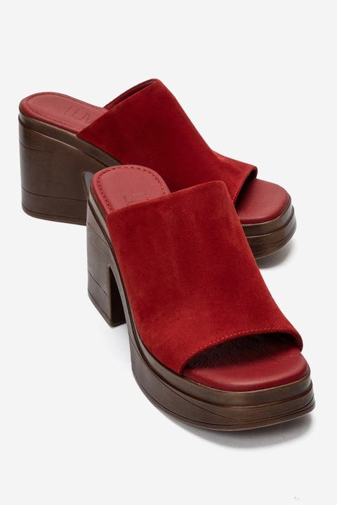 Nola Leather Platform Mules