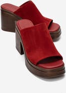 Forever & Always Shoes Nola Leather Platform Mules