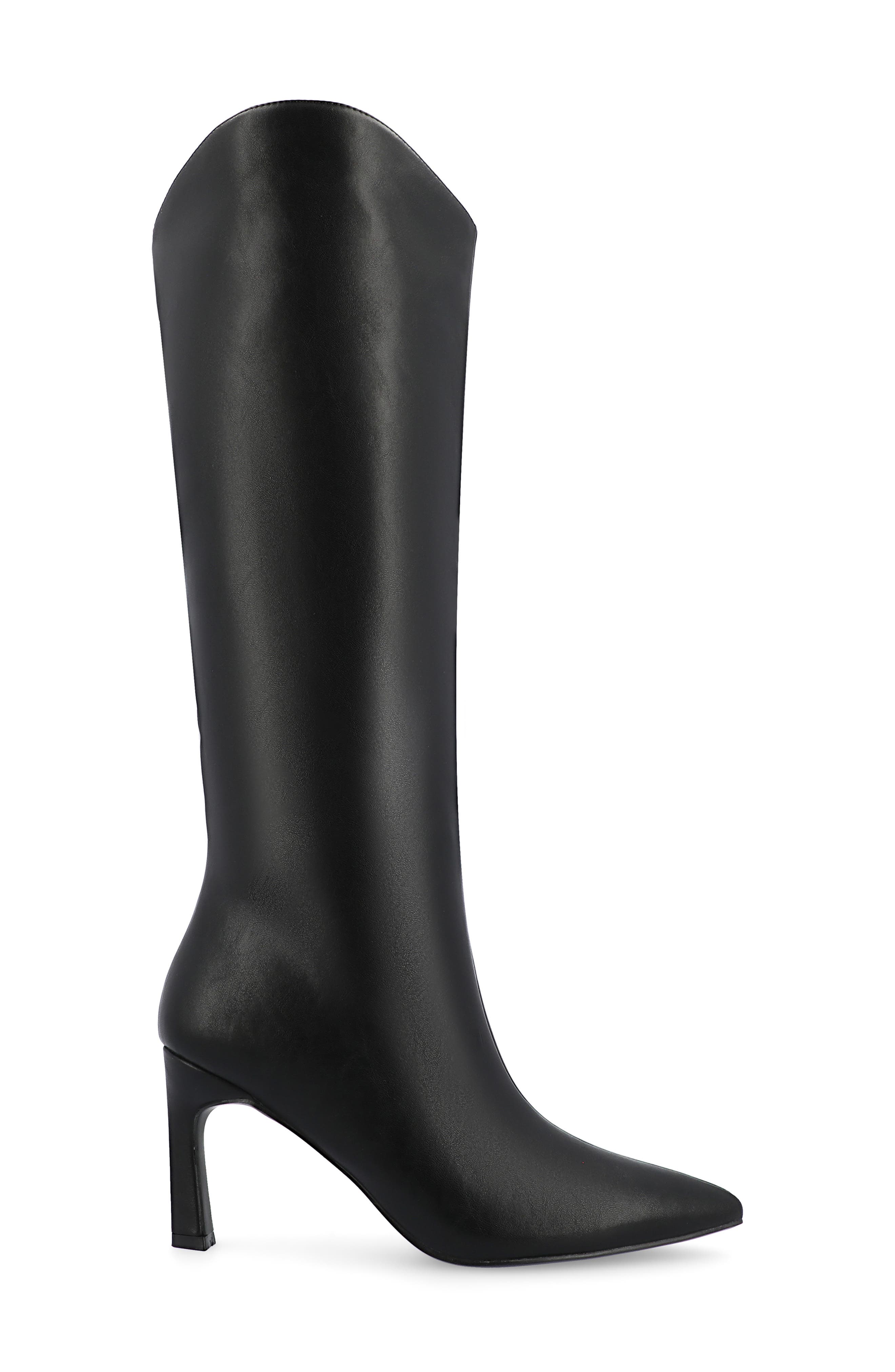 Journee Collection Rehela Pointed Toe Boot, Alternate, color, Black