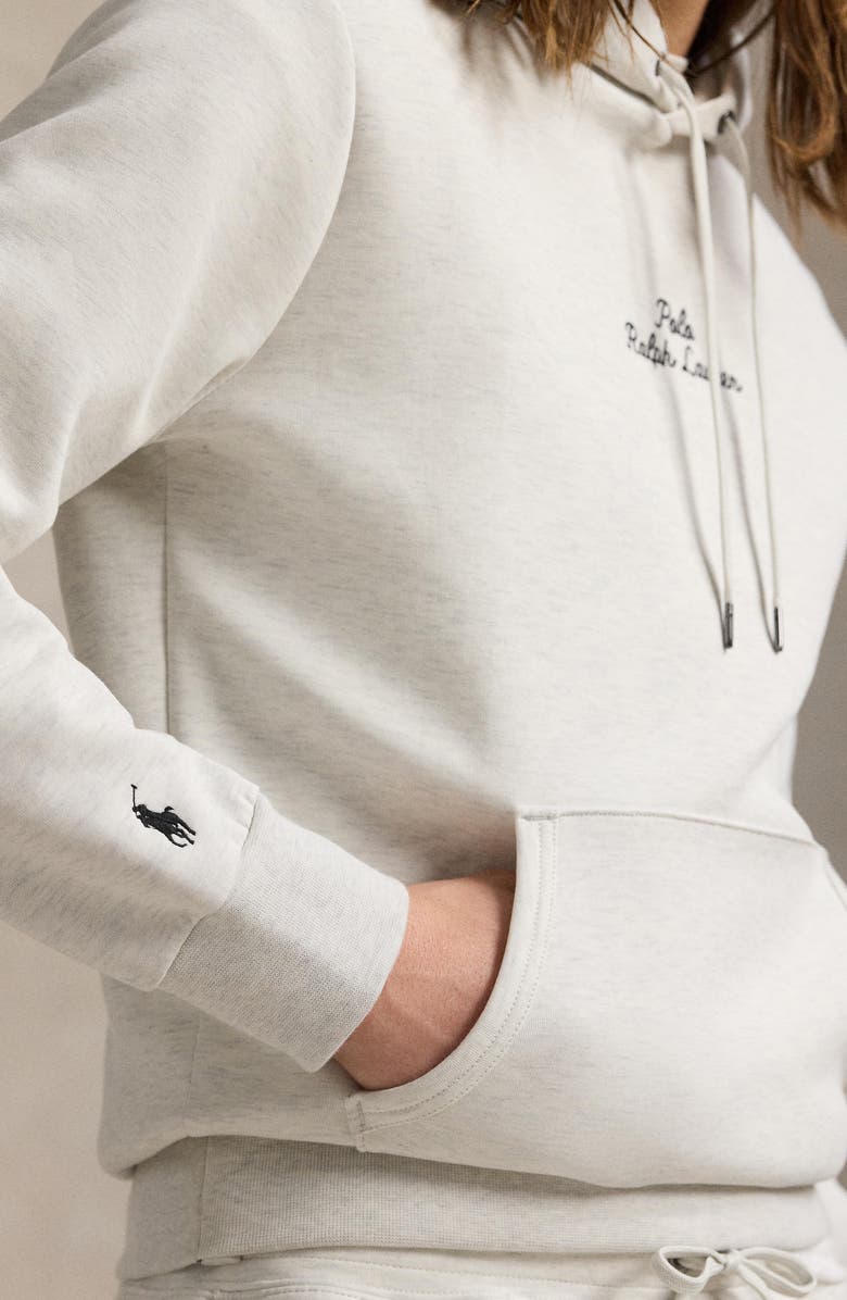 Polo Ralph Lauren Logo Double Knit Hoodie, Alternate, color, 