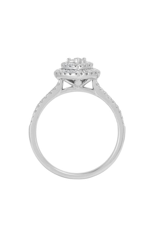 Frankie & Zoe Diamond Halo Ring In Gold