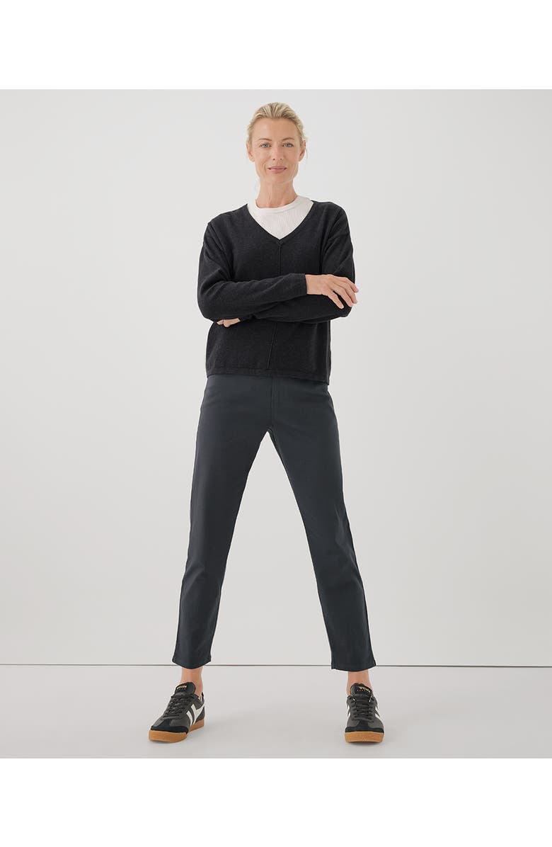 Pact Organic Stretch Twill Denim Slim Straight Pant, Alternate, color,