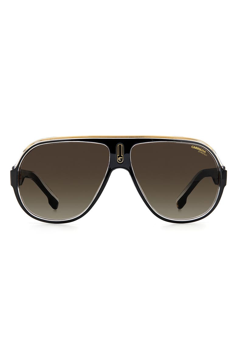 Carrera Eyewear Speedway 63mm Aviator Sunglasses, Alternate, color, 