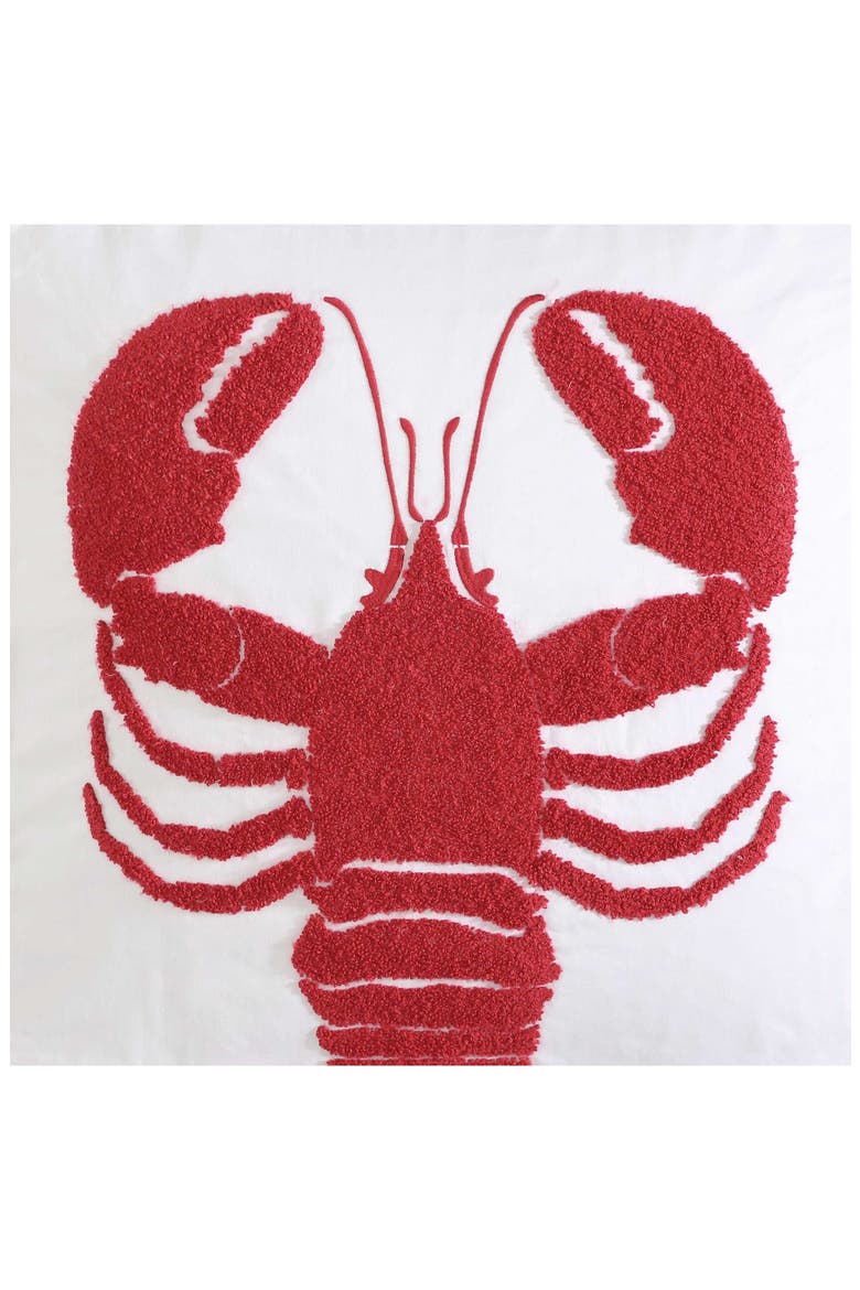 Anchor Loop Cotton Decorative Pillow, Alternate, color, MEDIUM / DARK RED
