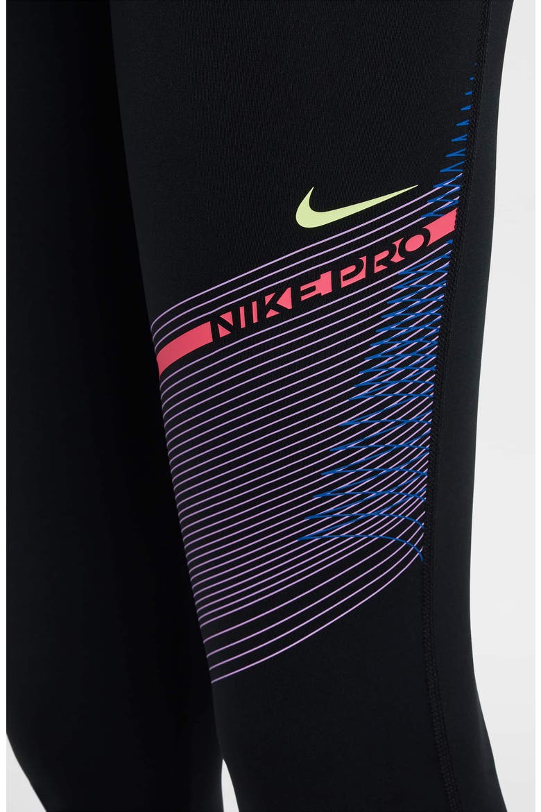 Kids' Pro Leggings, Alternate, color, 010 BLACK