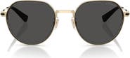 COACH 52mm Irregular Round Sunglasses