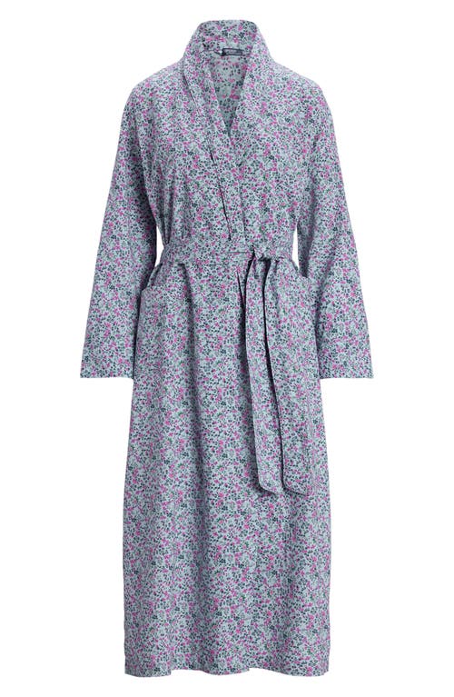 Polo Ralph Lauren Floral Cotton Long Robe In Petite Floral