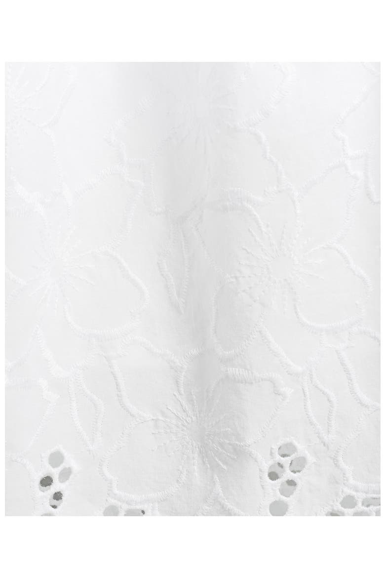 Plus Size Voile Eyelet Maxi Skirt, Alternate, color, White