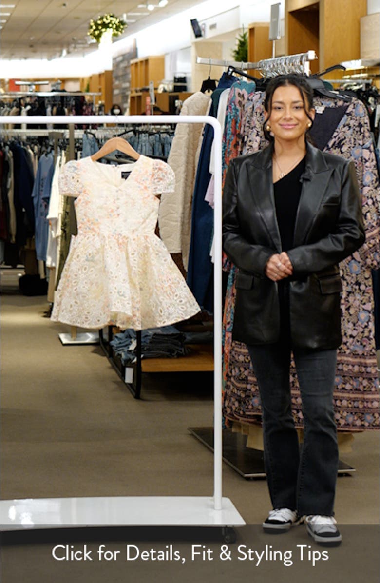 Kids' Sirena Eyelet Fit & Flare Dress, sales video thumbnail