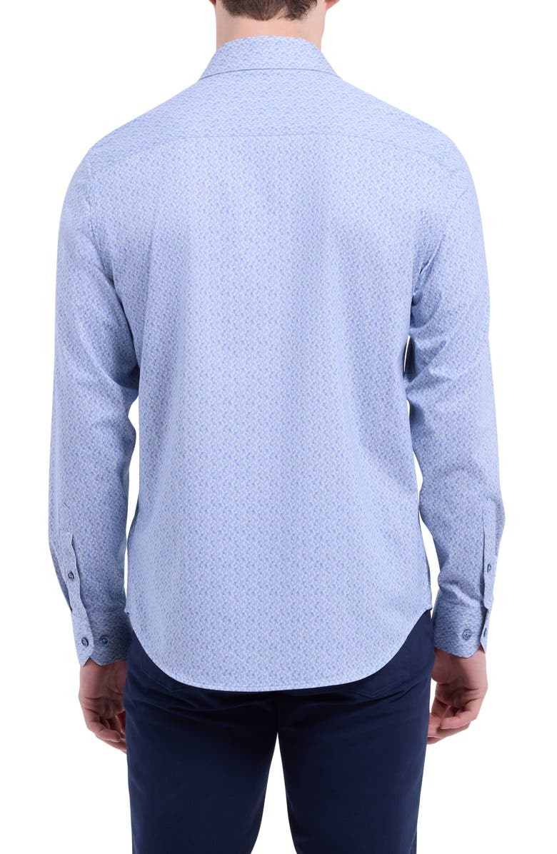 Bugatchi Jimmy OoohCotton<sup>®</sup> Button-Up Shirt, Alternate, color, Air Blue