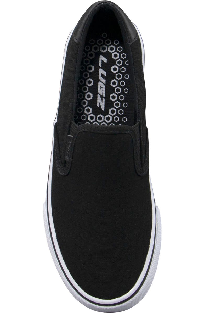 LUGZ Clipper Slip-On Sneaker, Alternate, color, Black/ White/ Black