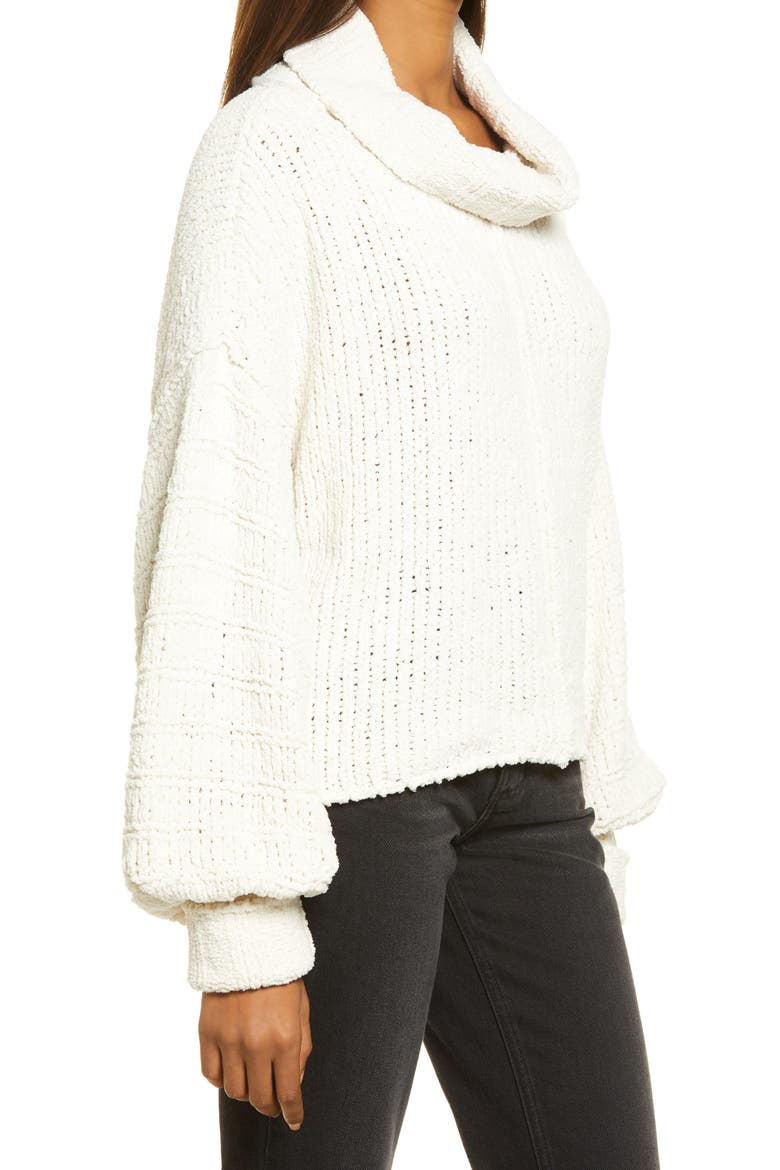 Be Yours Cowl Neck Sweater, Alternate, color, VANILLA BEAN