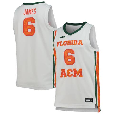 Men's Nike x LeBron James White Florida A&M Rattlers Replica Basketball Jersey