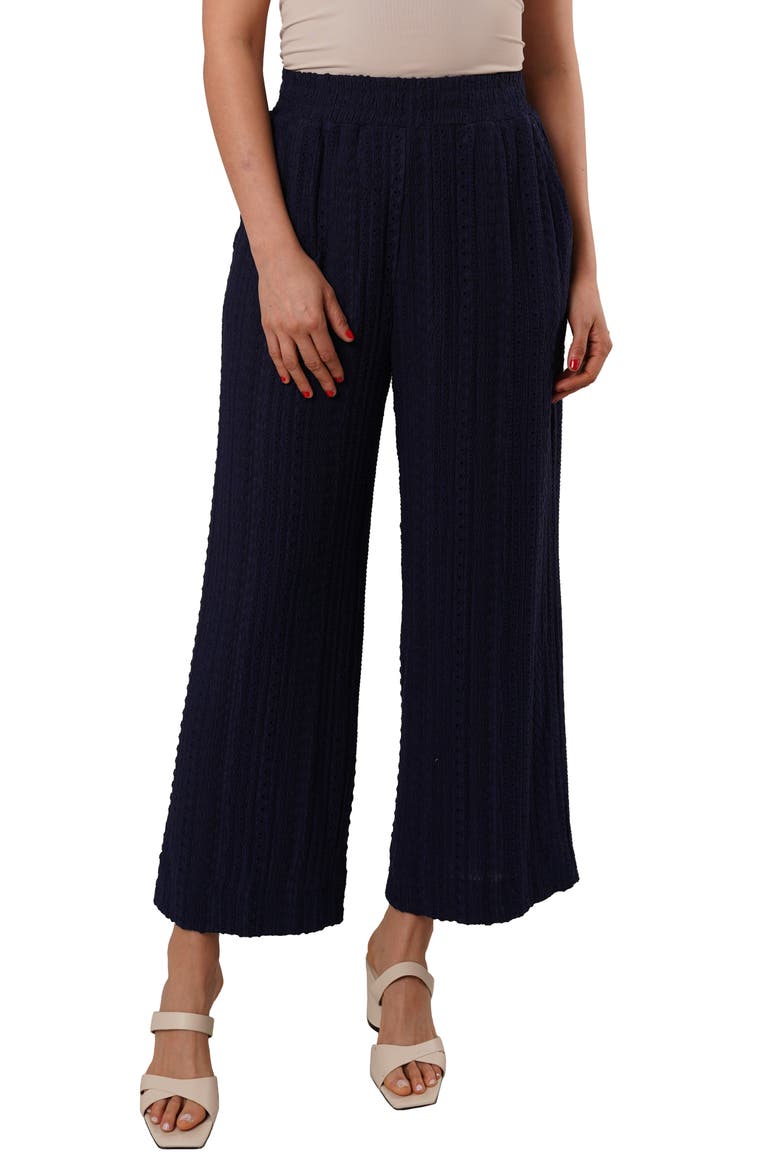 Eyelet Pants, Main, color, NAVY