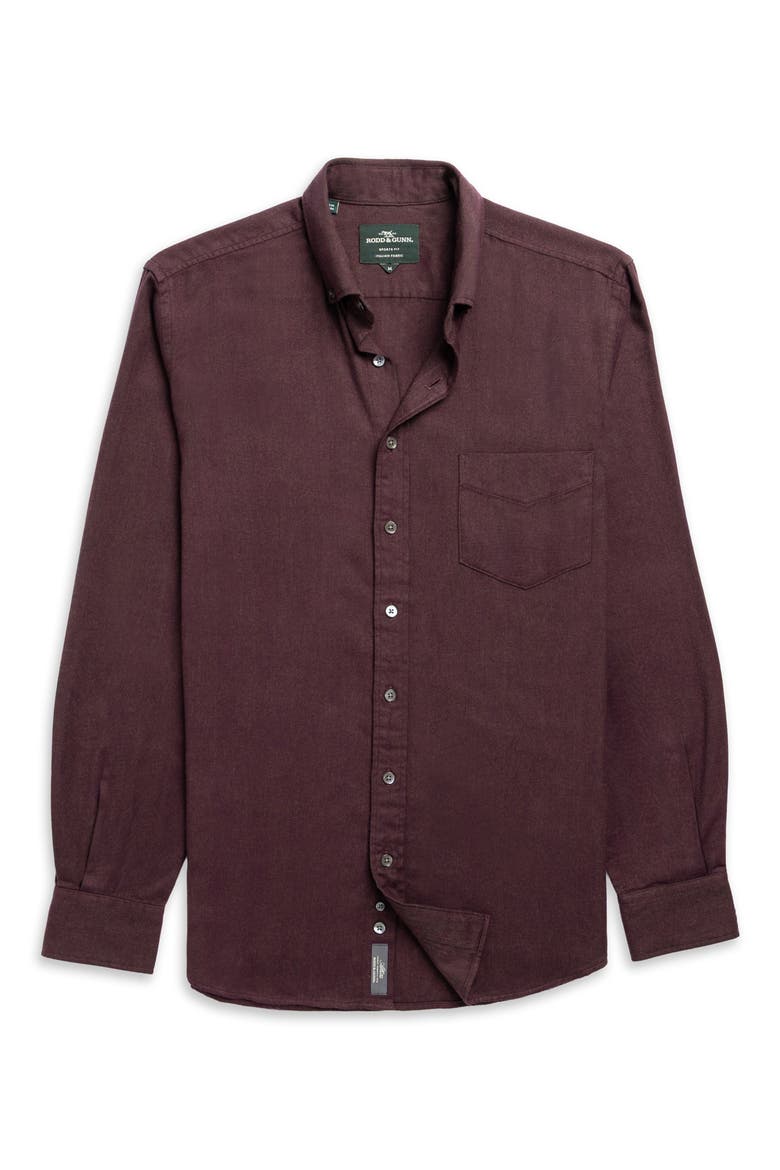 Barrhill Sports Fit Button-Down Shirt, Alternate, color, MULBERRY