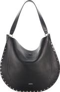 Isabel Marant Oskan Stud Bubble Leather Hobo Bag