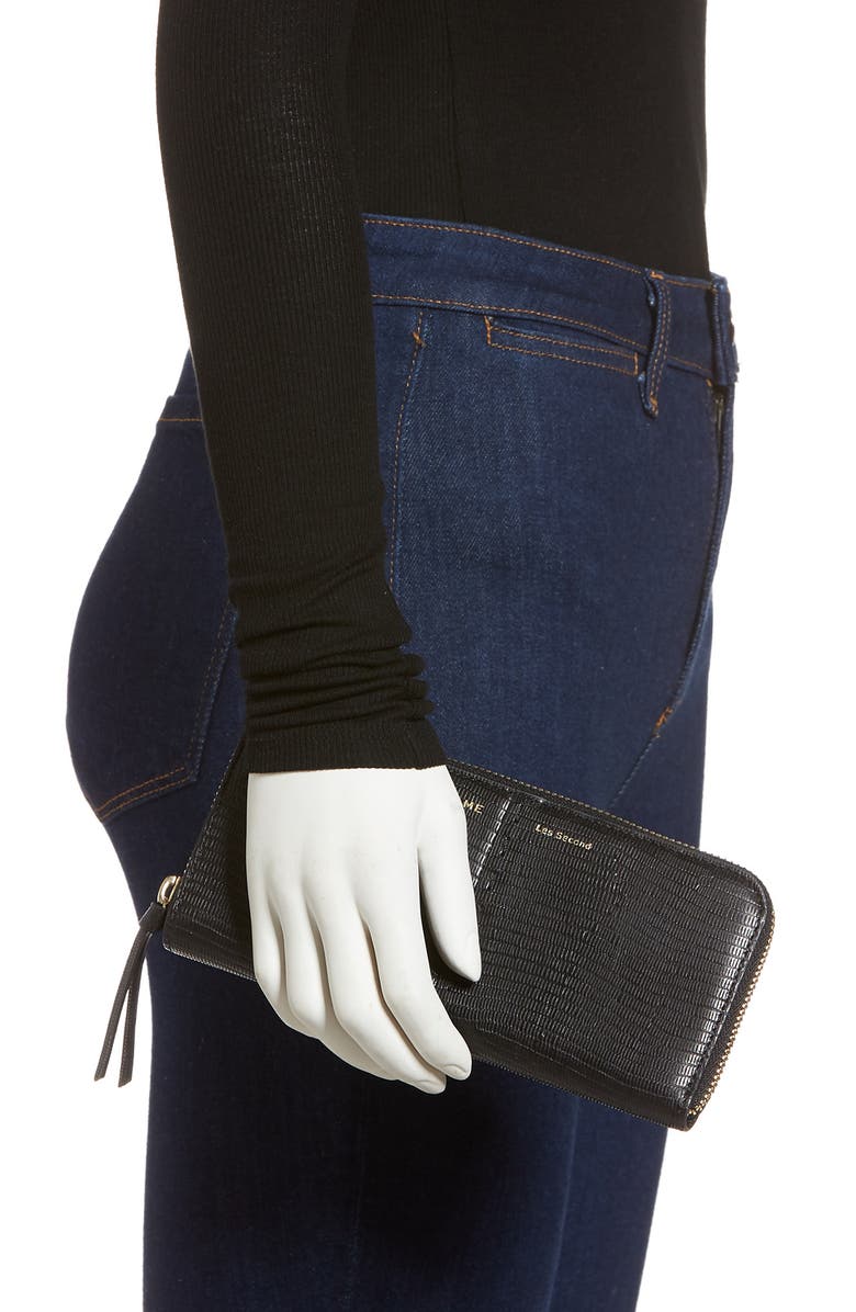 FRAME Les Second Embossed Continental Wallet, Alternate, color, 