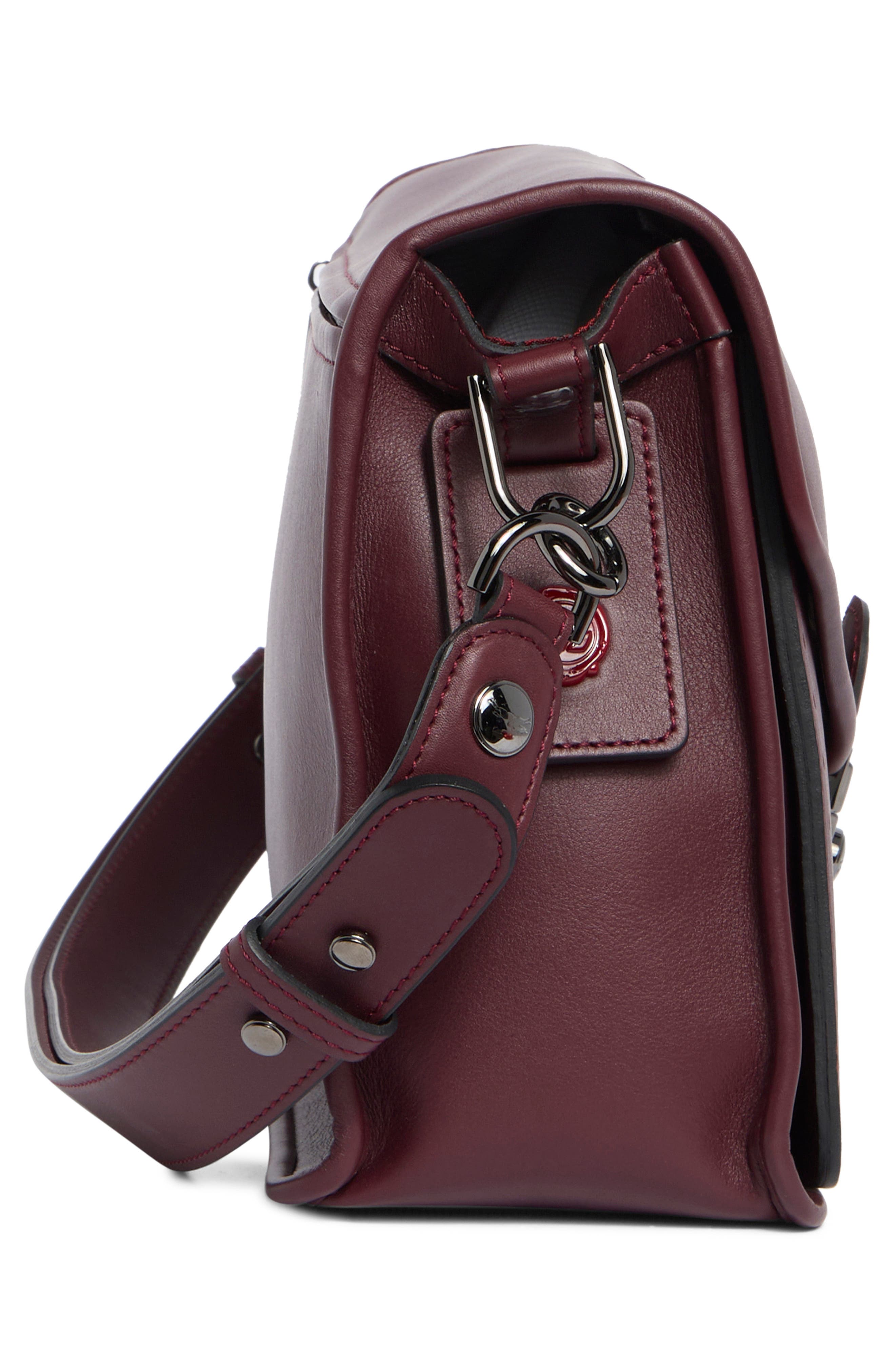 Longchamp Mademoiselle Perforated Shoulder Bag, Alternate, color, Brandy