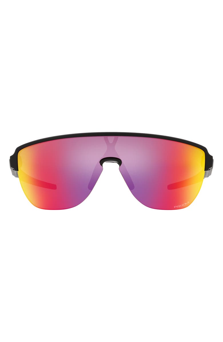 Oakley Corridor 42mm Semirimless Prizm<sup>™</sup> Shield Sunglasses, Main, color, Black Grey