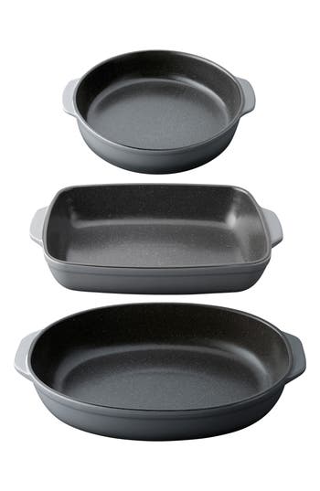 Berghoff Gem 3-piece Assorted Large Dish Set In Grey